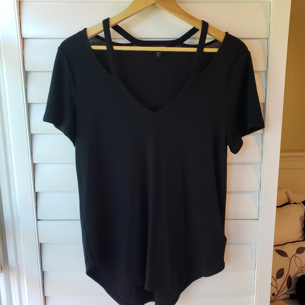 Express Slash Neck Tee